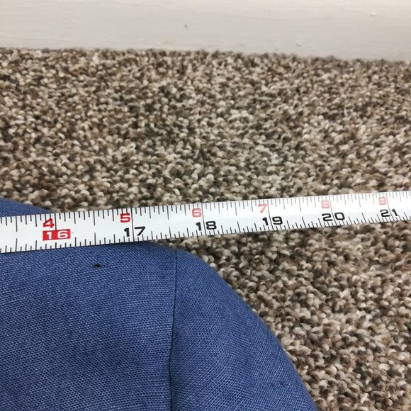 Bespoke Paul Stuart Sport Coat Blazer Linen Peak Lapel Blue 38R USA Made - Picture 10 of 11